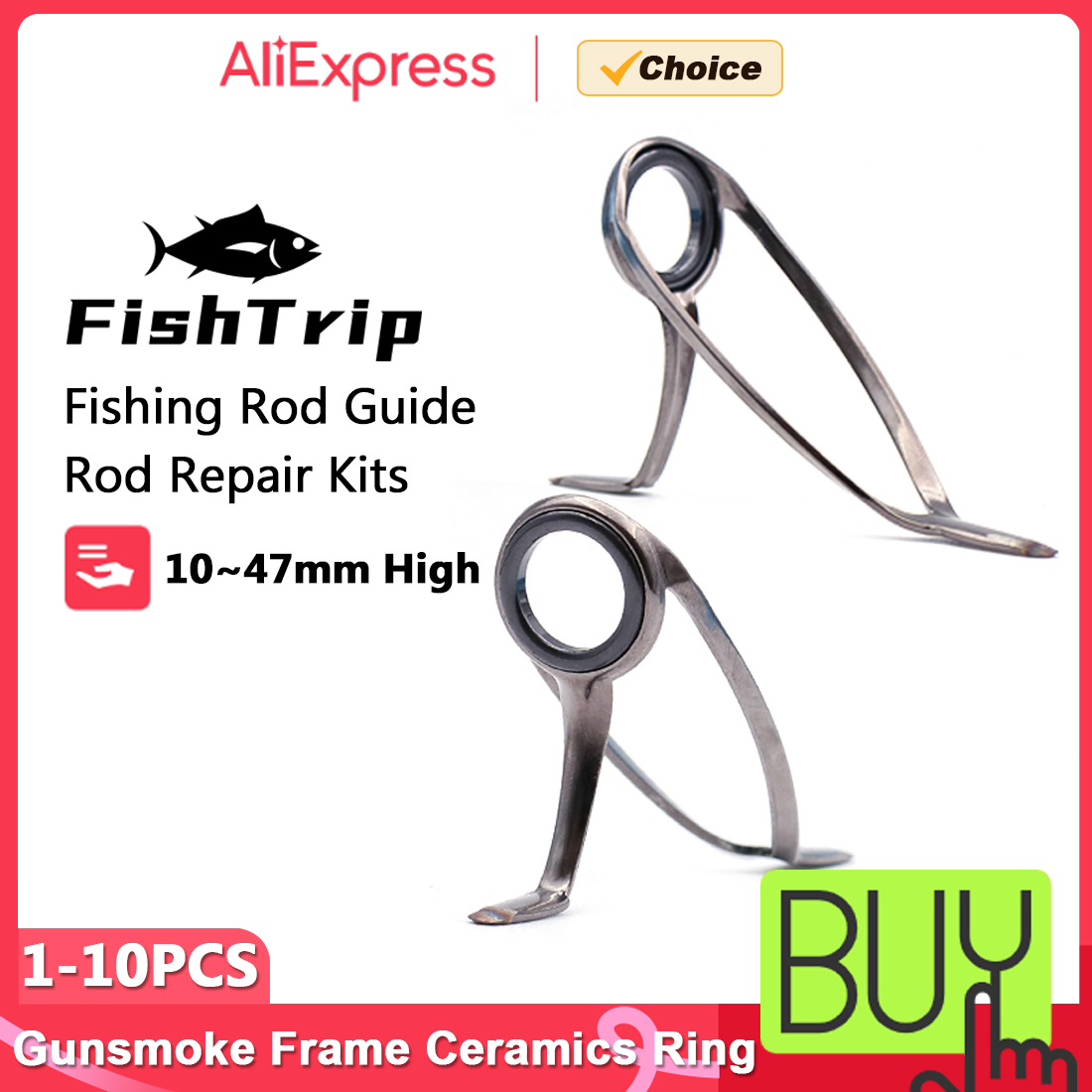 Mesh Coil Strip - FishTrip tongkat pancing panduan Kit perbaikan
