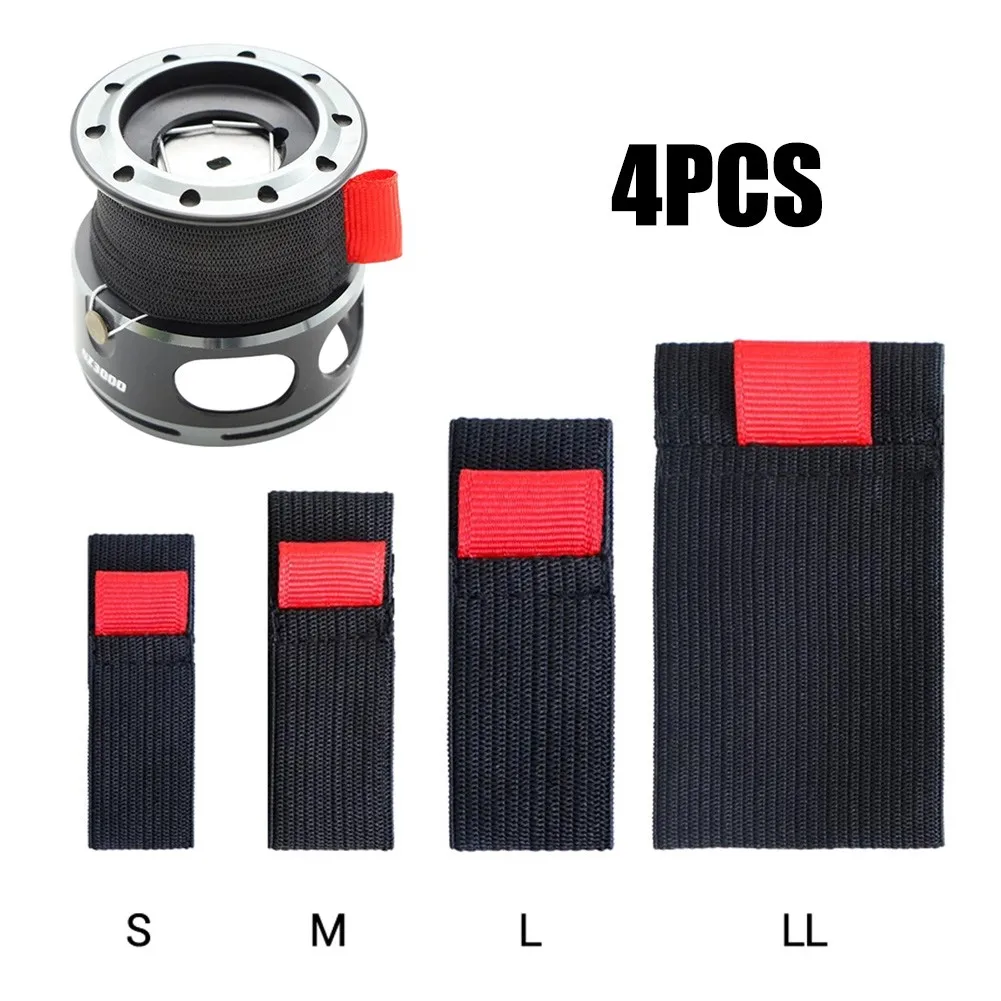 Mesh Coil Strip - 4 buah hitam + merah S