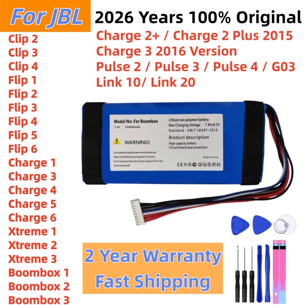 Jbl Speaker Flip 6 - Baterai Speaker Original 2026 Tahun Untuk