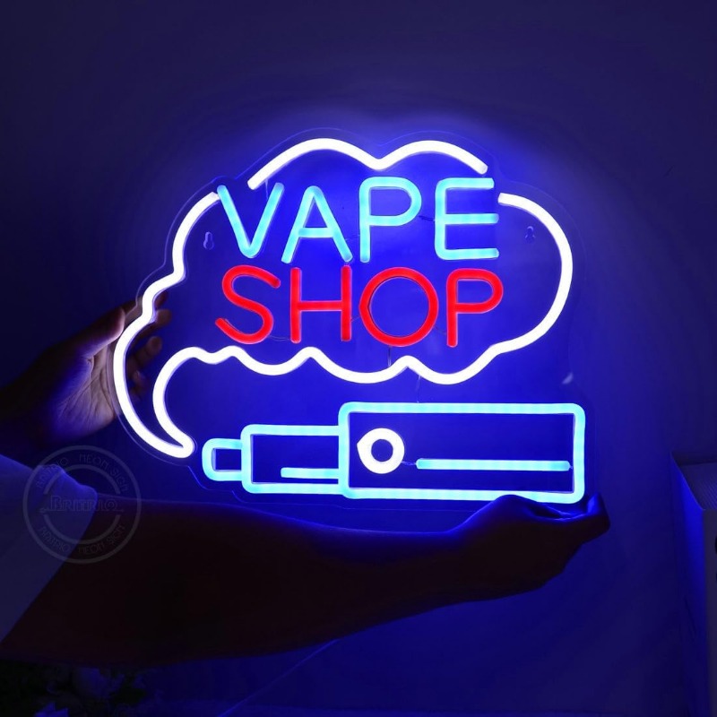 LED VAPE SHOP tanda Neon asap, - Vaping Store ulasan dan harga