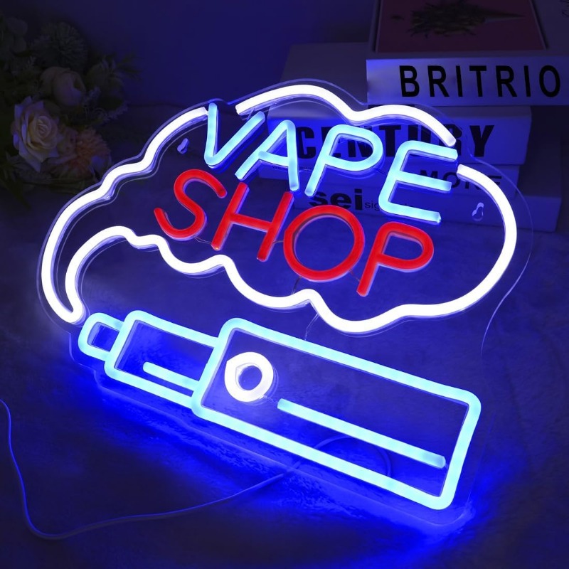 LED VAPE SHOP tanda Neon asap, - Vaping Store ulasan dan harga