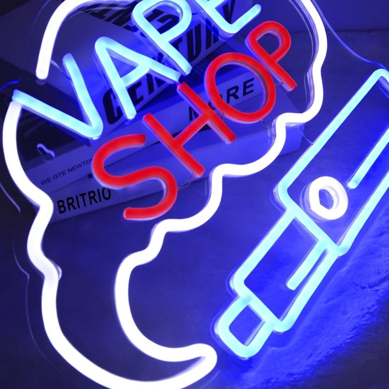 LED VAPE SHOP tanda Neon asap, - Vaping Store ulasan dan harga
