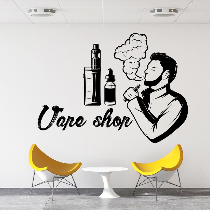 Vape Shop stiker dinding jende - Vaping Store ulasan dan harga