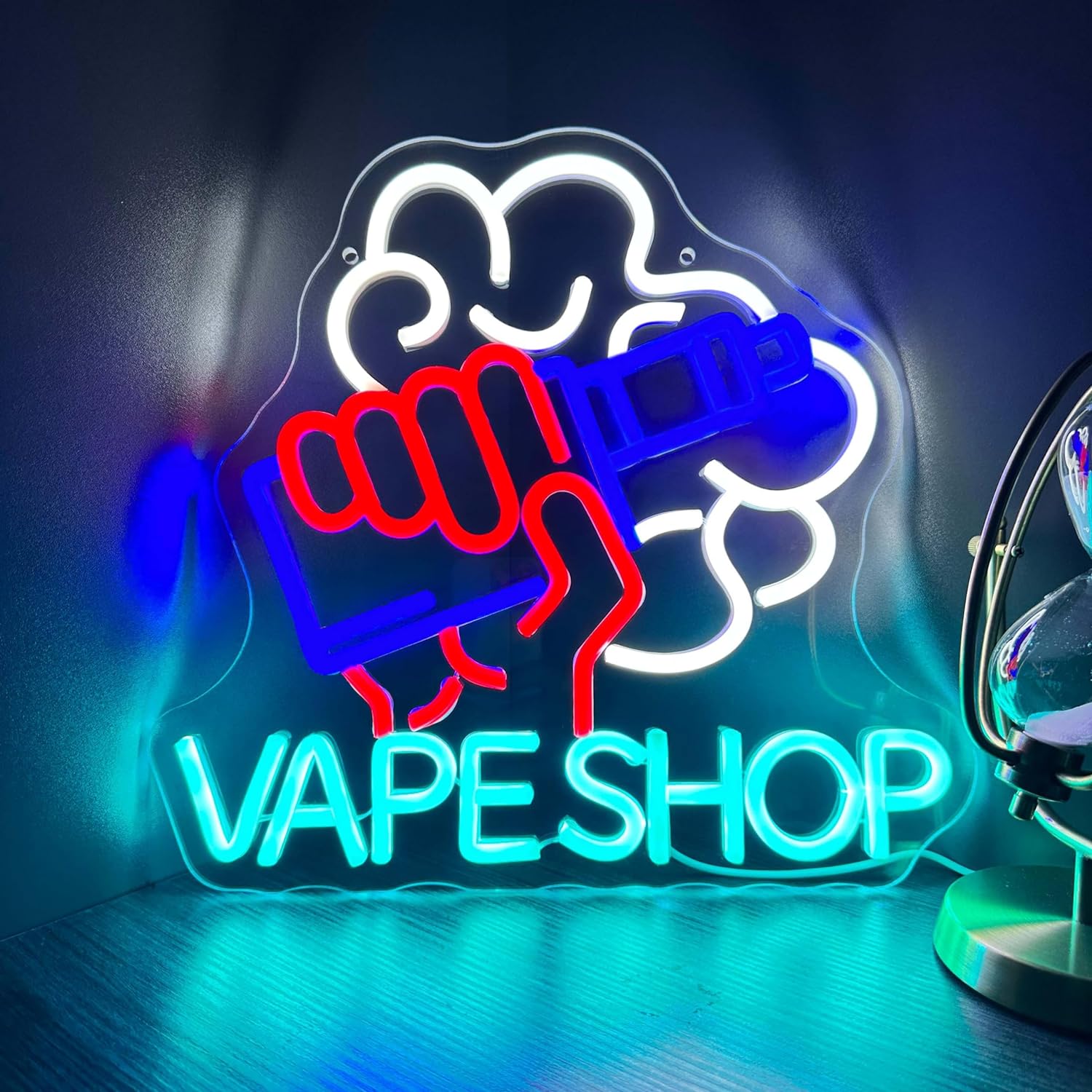 Vape Shop lampu Neon LED, tand - Vaping Store ulasan dan harga