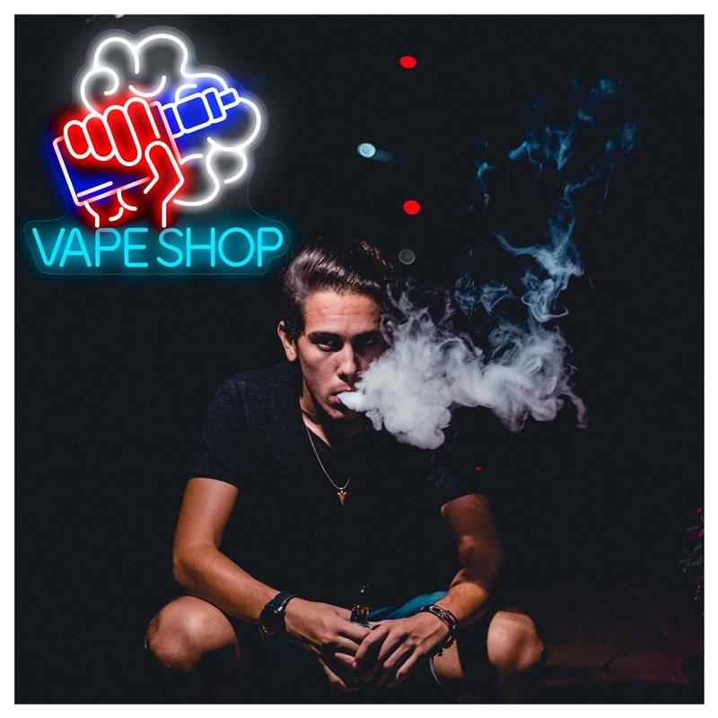 Lampu Neon LED Bentuk Tangan M - Vaping Store ulasan dan harga